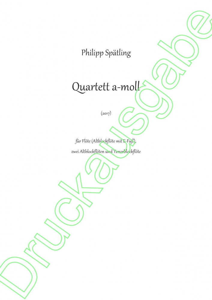 Bild 1 von Quartett in a-moll