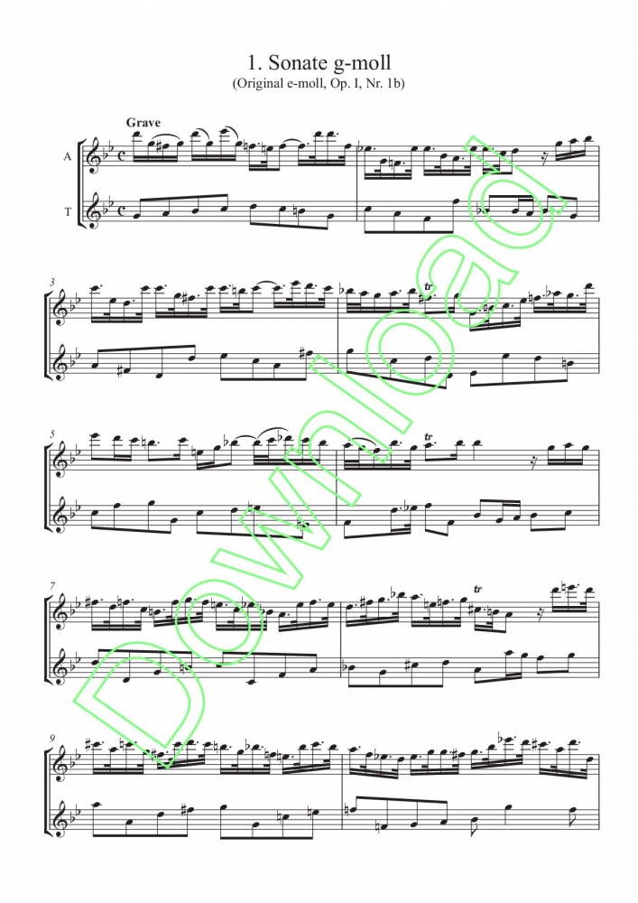 Bild 1 von 5 Solo Sonatas, Op.1, vol.1 – G.F.Handel