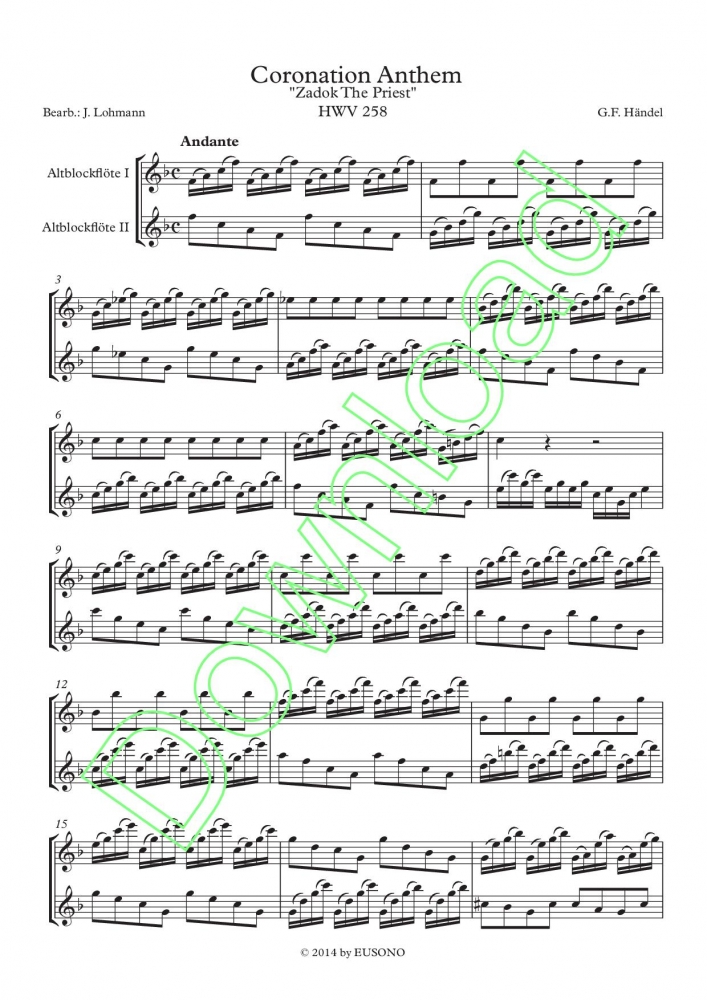 Bild 1 von Coronation Anthem „Zadok The Priest“, HWV 258 - G.F. Händel