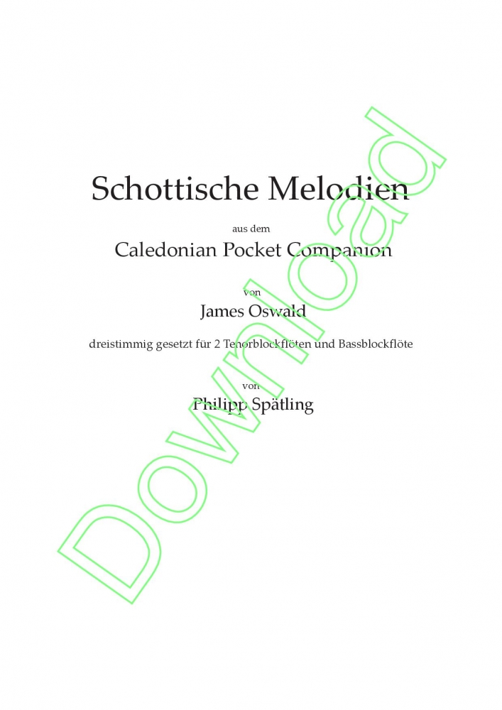 Bild 1 von Schottische Melodien_Bd.1 Oswald/Spätling