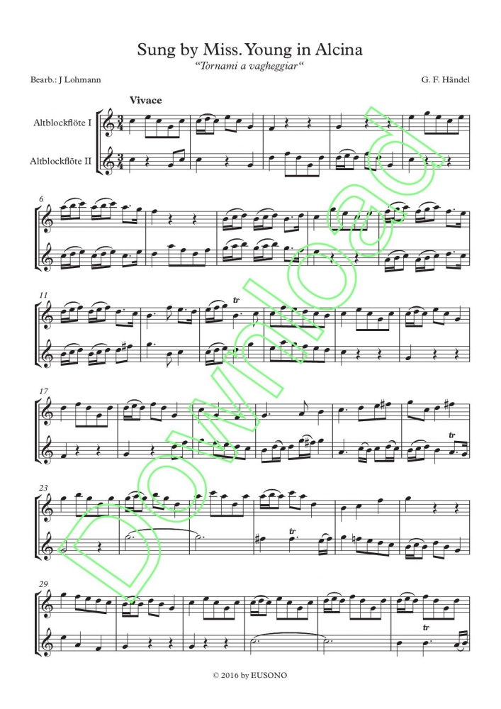 Bild 1 von “Tornami a vagheggiar”, aus der Oper Alcina, HWV 34 - G.F. Händel