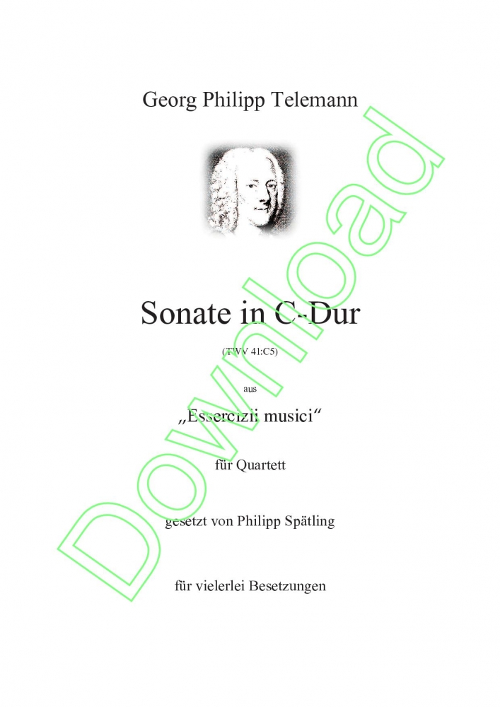 Bild 1 von Sonata in C major (TWV 41:C5) - G.Ph.Telemann