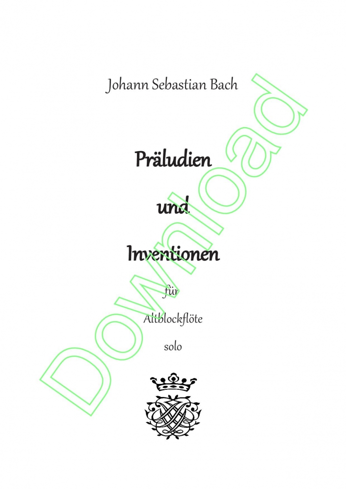 Bild 1 von Präludien und Inventionen - J.S. Bach
